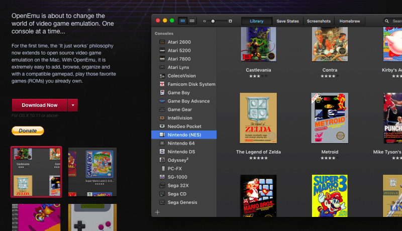 open emulator mac games
